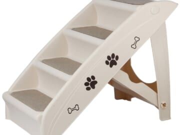 Zenstyle Pet Dog Foldable Stairs for $31 + free shipping