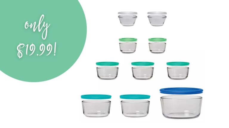 Macy’s | $19.99 20-Piece Glass Food Storage