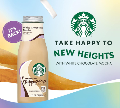 Starbucks 12-Pack White Chocolate Mocha Frappuccino as low as $22.70 Shipped Free (Reg. $38.16) – $1.89/13.7 Oz Bottle