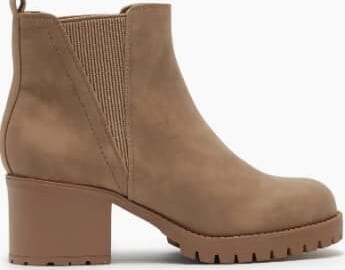 MIA Jody Ribbed Lug Sole Chelsea Boots in Sahara