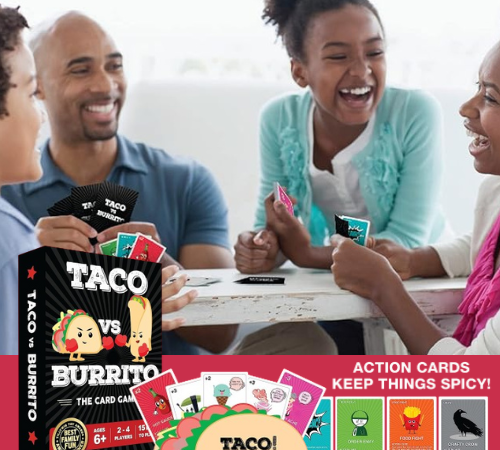 Taco vs Burrito Card Game $13.99 After Coupon (Reg. $25) – 23.9K+ FAB Ratings!