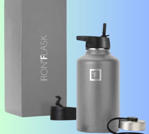 Iron Flask 64oz Stainless Steel Gym & Sport Water Bottle w/ 3 Straw Lids $22.17 (Reg. $36.95) – 132K+ FAB Ratings!