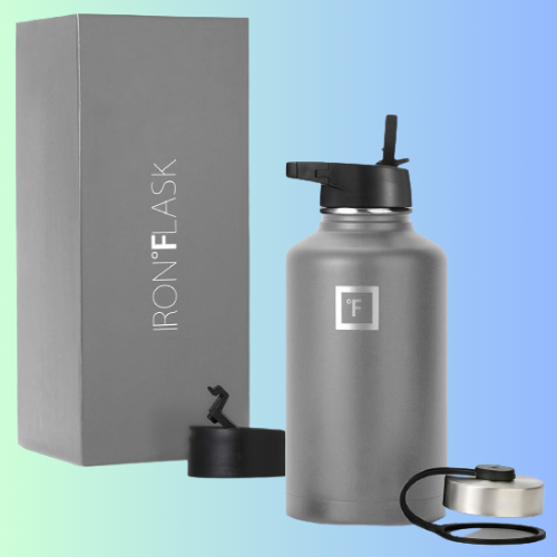 Iron Flask 64oz Stainless Steel Gym & Sport Water Bottle w/ 3 Straw Lids $22.17 (Reg. $36.95) – 132K+ FAB Ratings!