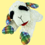 Multipet Lamb Chop Plush Dog Toy with Plaid Ears and Paws, Medium, 10.5″ $5.98 (Reg. $17)