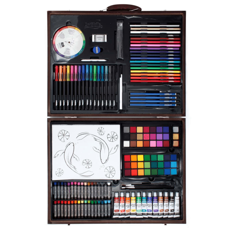 ArtSkills Deluxe Essential Painting and Drawing Art Set w/ Wood Case for $15 + free shipping