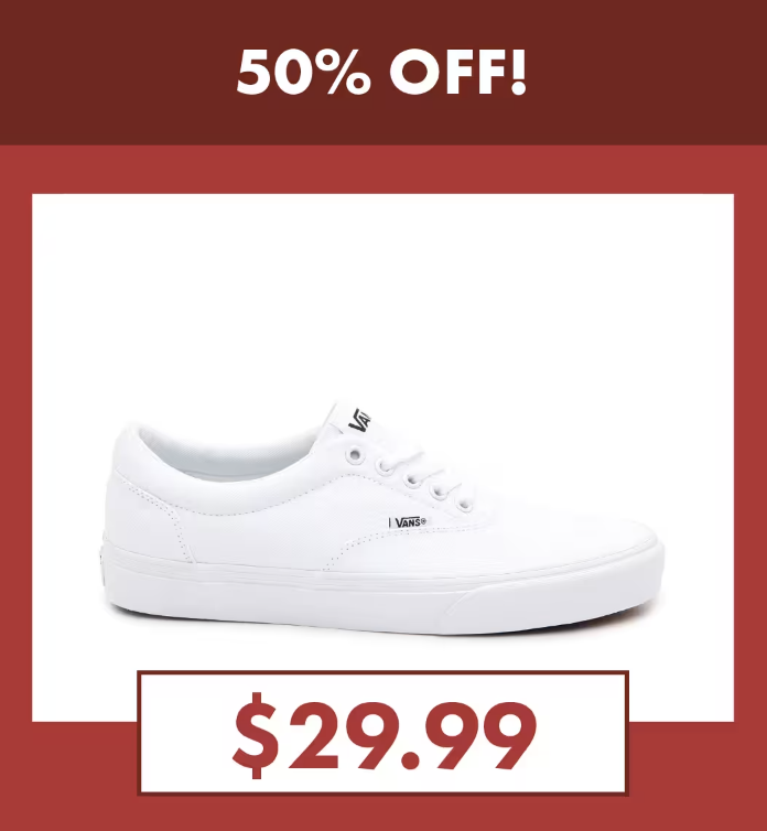 Vans Shoes 50% Off Sale = Shoes as low as $22.49 shipped!