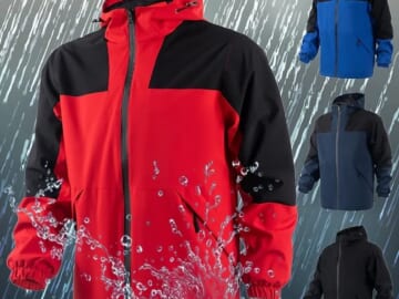 Koulb Men's Rain Jacket for $15 + $5 s&h