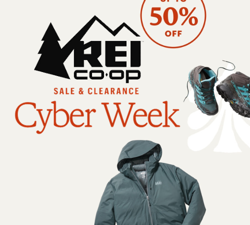 REI’s Cyber Week Sale & Clearance Event is on! Save up to 50% – thru 12/4!