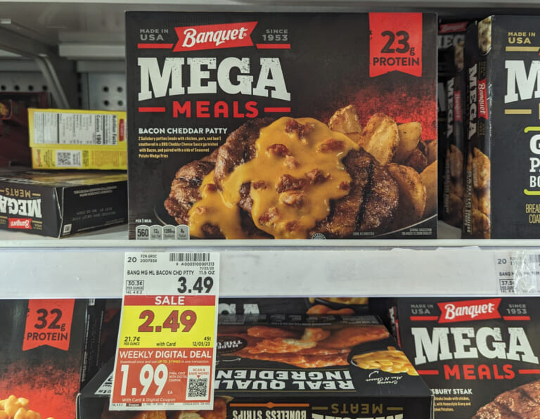 Banquet Mega Entrees or Bowls Just $1.99 At Kroger