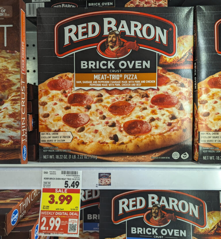 Red Baron Pizzas Just $2.99 At Kroger