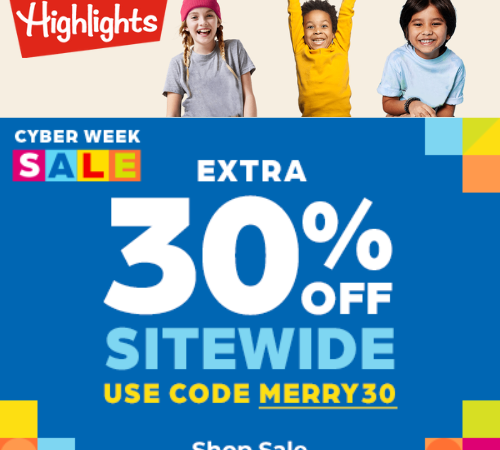 Highlights For Children has 30% off Sitewide + Free Shipping with code – ends 12/5!