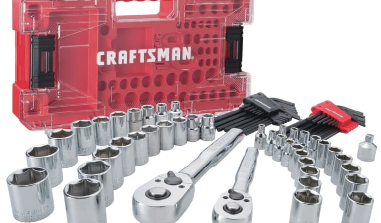 Craftsman Versastack 71-Piece SAE and Metric Mechanics Tool Set for $50 + free shipping