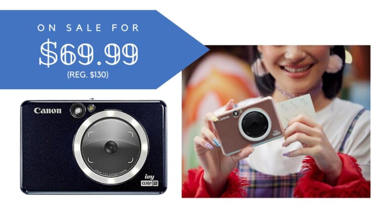 HSN | Canon Ivy Cliq+2 Instant Camera $69.99 (reg. $130)