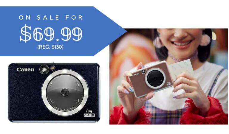 HSN | Canon Ivy Cliq+2 Instant Camera $69.99 (reg. $130)