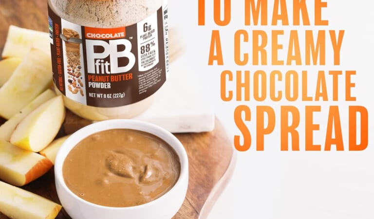 PBfit BetterBody Foods All-Natural Peanut Butter Powder, Chocolate, 8-Oz. as low as $5.69 After Coupon when you buy 4 (Reg. $10.34) + Free Shipping – Gluten-free, 6g of Protein per serving