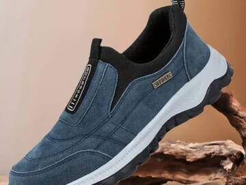 Men's Fleece-Lined Sneakers for $15 + $7 s&h