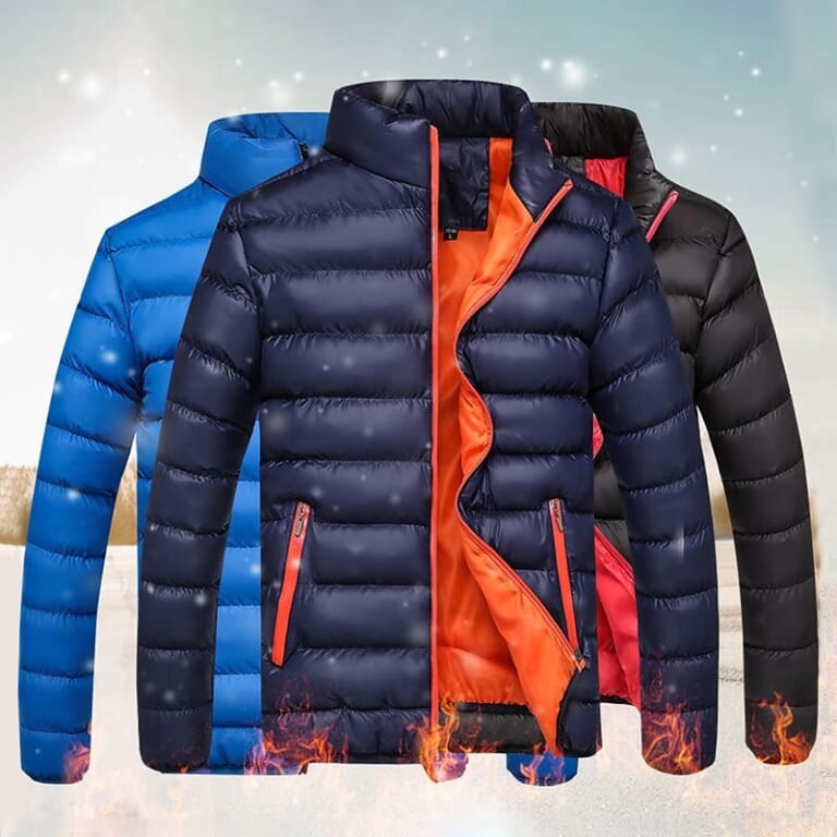 Usportsjournal Men's Puffer Jacket for $18 + $6 s&h