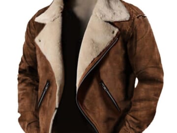 Gymstugan Men's Suede Jacket for $26 + $10 s&h