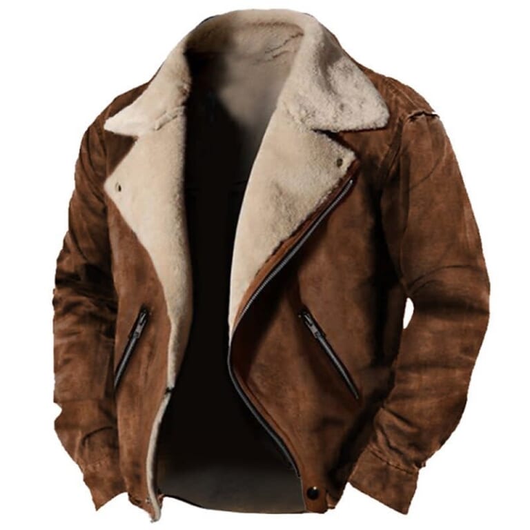 Gymstugan Men's Suede Jacket for $26 + $10 s&h