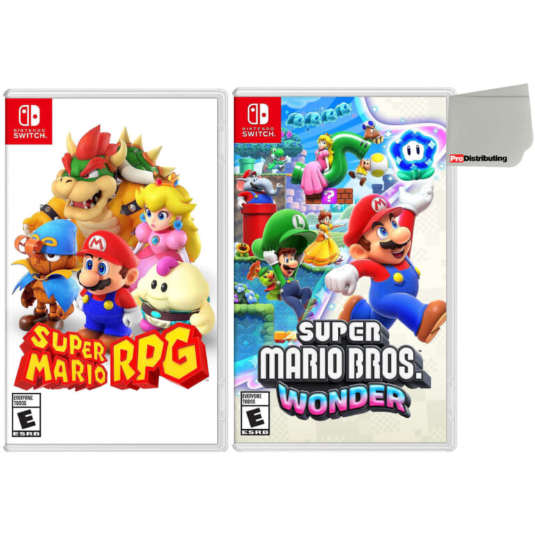 Super Mario RPG and Super Mario Bros Wonder Two Game Bundle for Nintendo Switch for $98 + free shipping