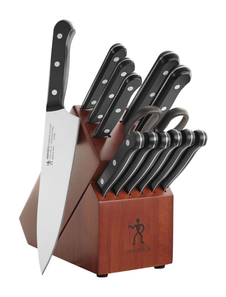 J.A. Henckels Everedge Solution 14-Piece Knife Block Set for $80 + free shipping