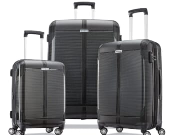 Samsonite Supra DLX 3-Piece Luggage Set for $200 + free shipping