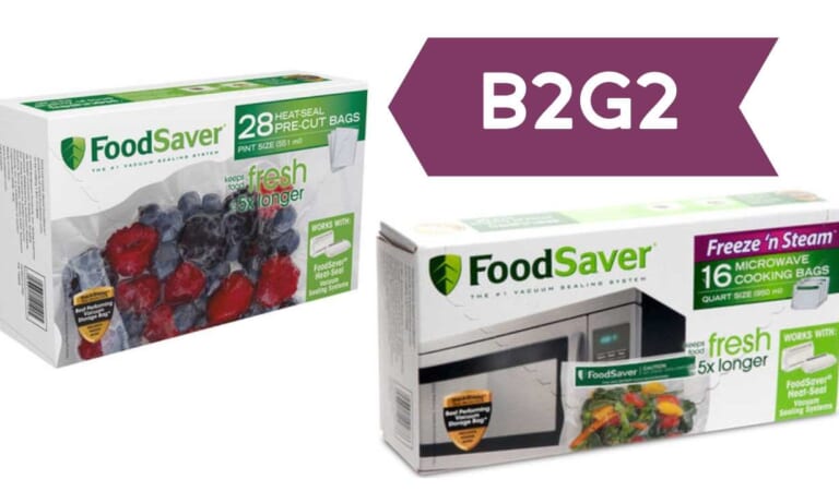 FoodSaver B2G2 Storage Rolls & Bags | Ends Today!