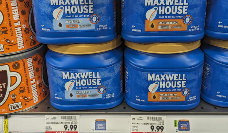 Big Containers Of Maxwell House Coffee Just $5.99 At Kroger