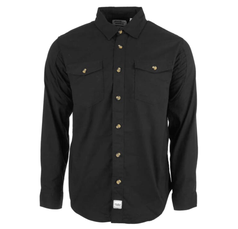 Eddie Bauer Men's License to Will Long Sleeve Shirt for $18 + free shipping