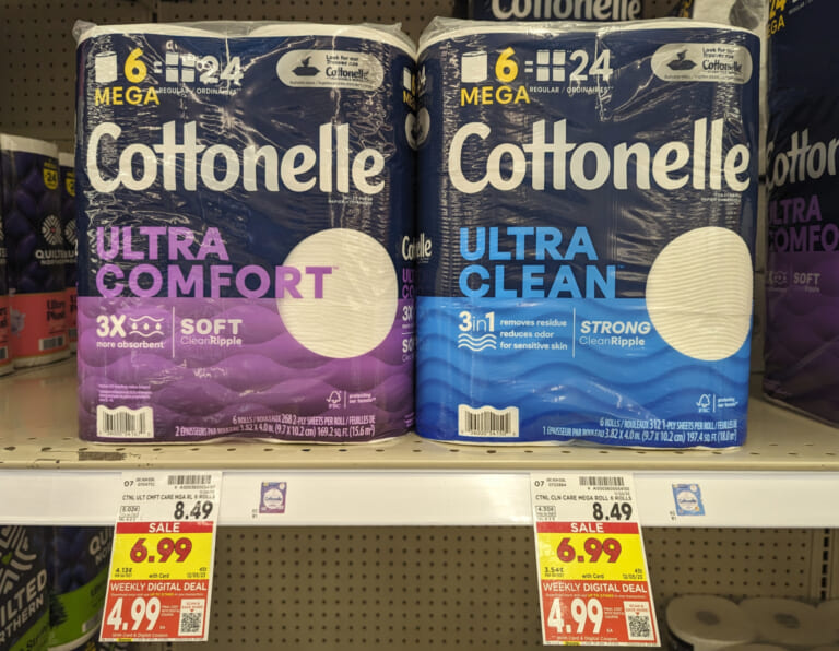 Cottonelle Toilet Paper Only $4.99 At Kroger