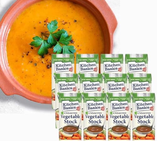 Kitchen Basics Unsalted Vegetable Stock, 12-Pack as low as $9.72 After Coupon (Reg. $16.20) + Free Shipping – 81¢/Carton