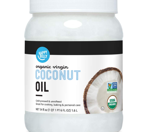 Happy Belly Organic Unrefined Virgin Coconut Oil, 54 Oz as low as $10.95 Shipped Free (Reg. $15.16)