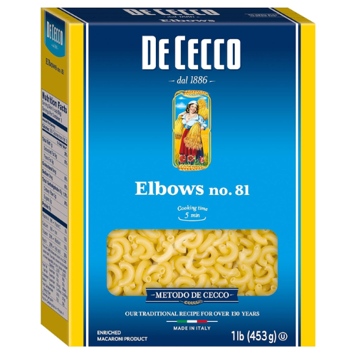 De Cecco 5-Pack Elbow Pasta as low as $8.50 Shipped Free (Reg. $20.33) – $1.70/16 Oz Box – LOWEST PRICE