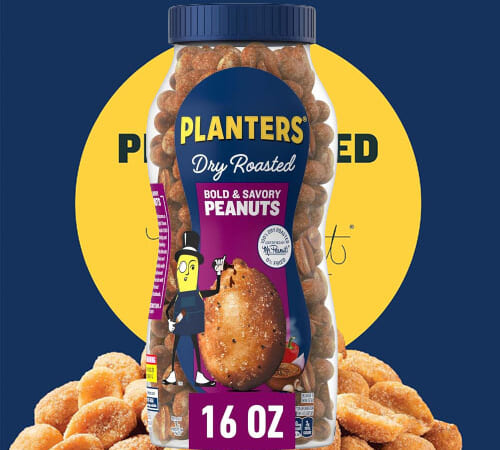 Planters Bold & Savory Dry Roasted Peanuts 1-Pound Jar as low as $2.13 After Coupon (Reg. $3.28) + Free Shipping