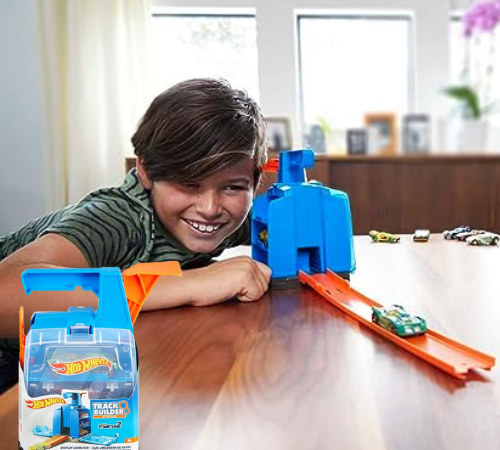 Hot Wheels Track Builder Display Launcher Storage Case w/ 2 Cars $8.39 (Reg. $14) – LOWEST PRICE