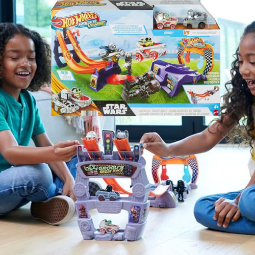 Hot Wheels RacerVerse Star Wars Grogu’s Great Race Track Set $10.49 when you buy 3 (Reg. $30)