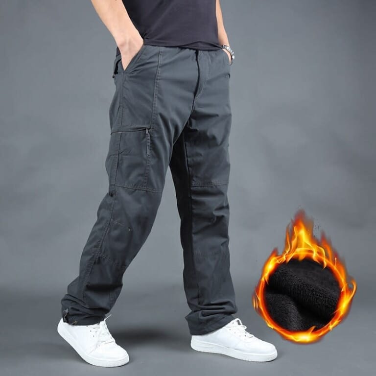 Men's Fleece Lined Cargo Pants for $19 + $6 s&h