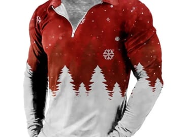 Men's 3D Christmas Tree Shirt for $13 + free shipping