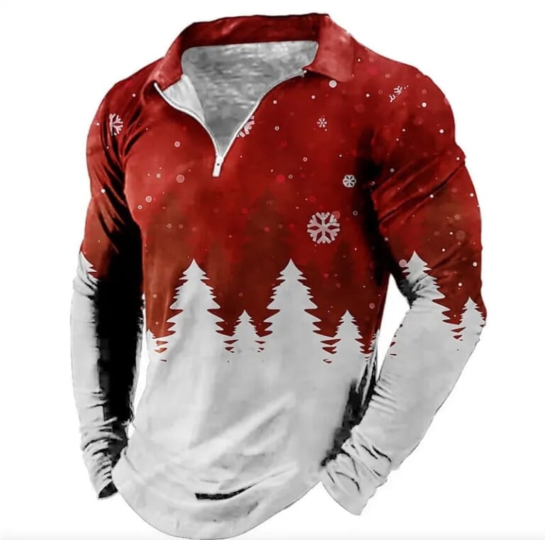 Men's 3D Christmas Tree Shirt for $13 + free shipping