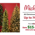 Michaels | 70% Off Christmas Trees, 60% Off Decor