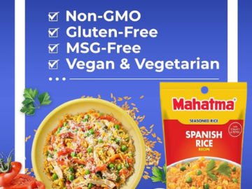 Mahatma 12-Pack Long Grain Seasoned Spanish Rice Mix, 5 oz. Bags as low as $11.29 Shipped Free (Reg. $13.79) – 94¢/Bag