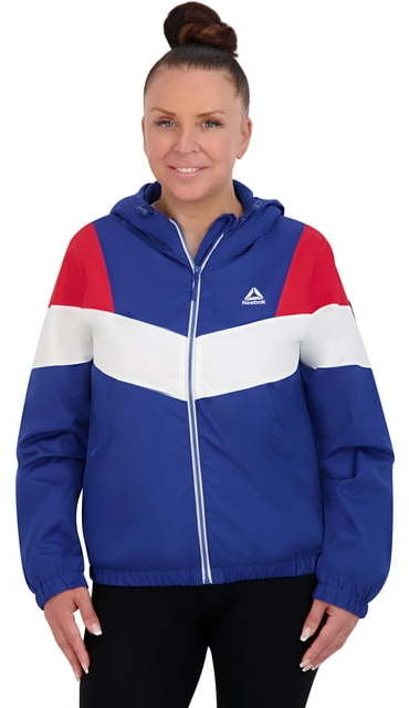 Reebok Women's Lightweight Color Block Track Jacket for $19 + free shipping w/ $35