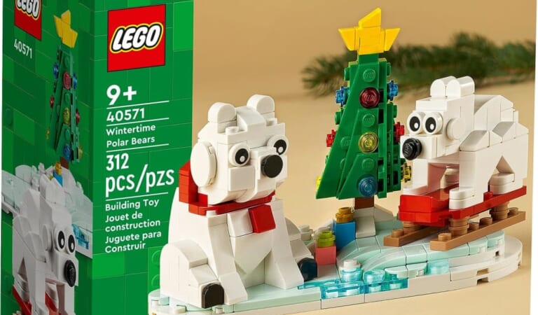 LEGO Wintertime Polar Bears Building Set for $10 + free shipping w/ $35