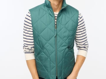 J.Crew Factory Men's Quilted Walker Vest for $16 + free shipping