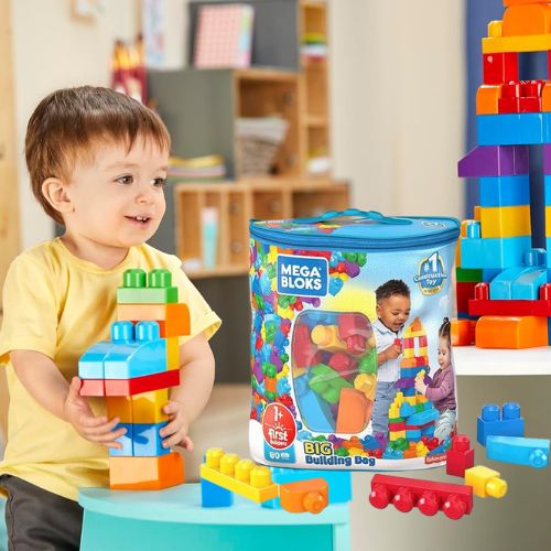 Mega Bloks Toddlers’ First Builders Big Building Bag, 80-Pieces $15 (Reg. $25) + More