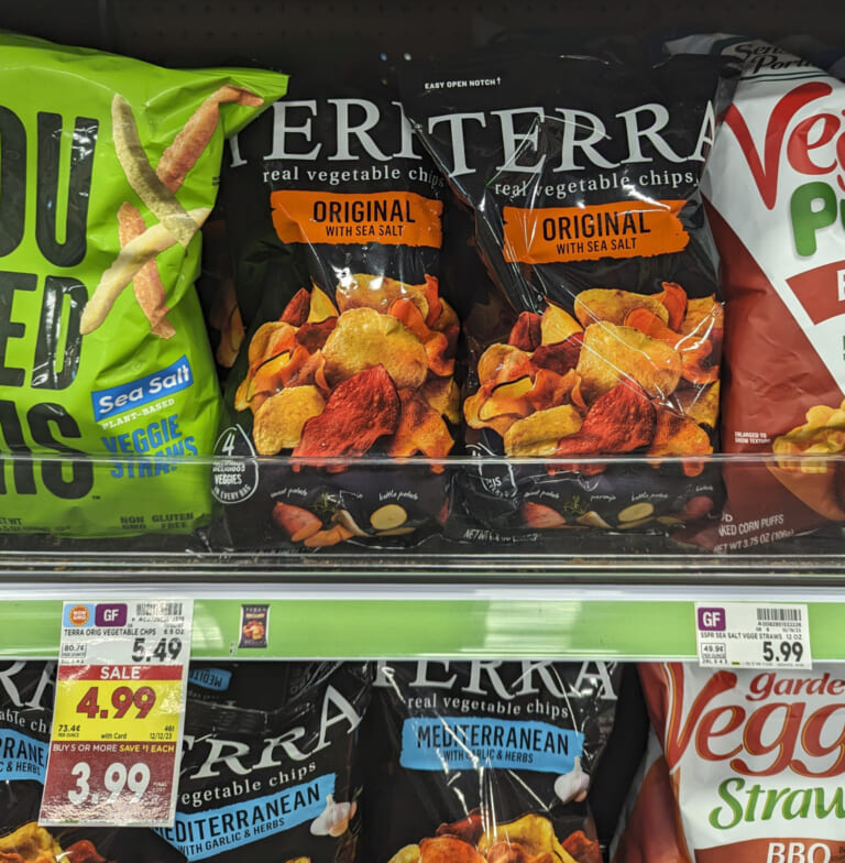 Terra Vegetable Chips Just $2.79 Per Bag At Kroger (Regluar Price $5.49)