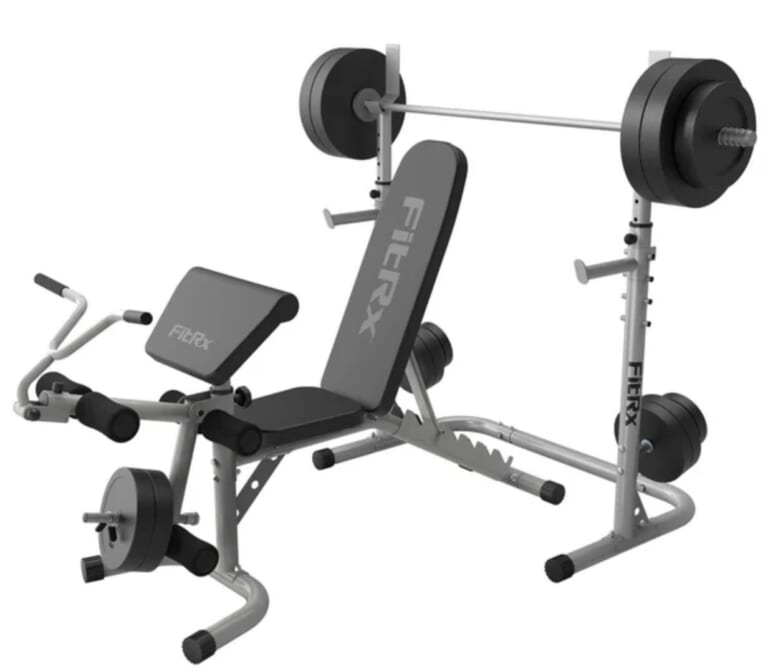 FitRx Weight Bench with Squat Rack