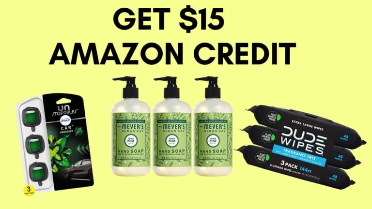 Get $15 Amazon Credit!