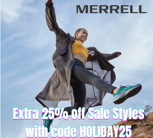 Merrell: Extra 25% Off Sale Styles with code HOLIDAY25