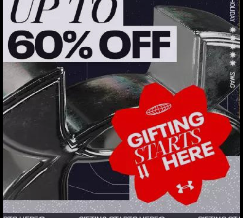 Under Armour: Up to 60% OFF + EXTRA 30% with code UAHOLIDAY!